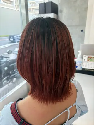 ミディアム 暖色系カラー 🌼Kana🌼のヘアスタイル