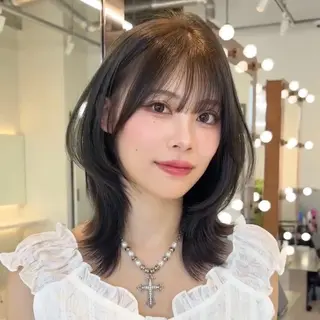 ミディアム カラー 🍒ブリーチなしカラ ー/Sakura🍒のヘアスタイル