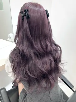 セミロング カラー ヘアアレンジ 盛れる顔周り🤍渋谷 Risa🎀のヘアスタイル