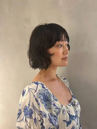 ショート パーマ メンズ清潔感のプロ 💈メンズパーマ藤田のヘアスタイル