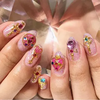 ネイル 渋谷/チップ長さ出し 👑アプレgel-xのネイルデザイン