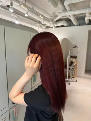 ロング カラー 暖色カラー/艶髪/ 韓国/ひなのヘアスタイル