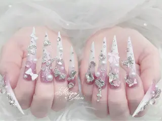 ネイル yukina 長さ出しネイル専門店のネイルデザイン
