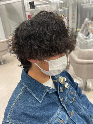 パーマ メンズ 京都河原町 メンズパーマ助川龍哉のヘアスタイル
