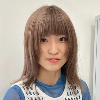 セミロング カラー ⭐トレンドカット&カ ラーCocoro🪿のヘアスタイル