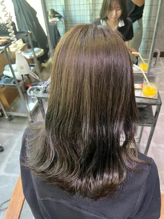 セミロング 赤木 俊太のヘアスタイル