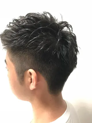 ショート パーマ メンズ メンズ特化フェード パーマ小林裕史のヘアスタイル