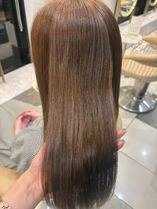 セミロング かな🎀ダブルカラー /エクステのヘアスタイル