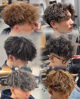 ショート カラー パーマ メンズ 🔥メンズ 特化🔥菊水皐暉🔥のヘアスタイル