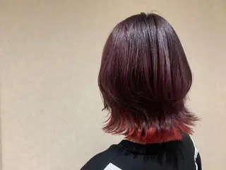 ミディアム カラー yamauchi mikuのヘアスタイル