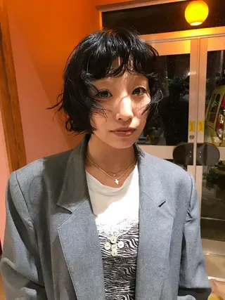 ショート パーマ 【HI / YA】 ｓｕｚｕのヘアスタイル