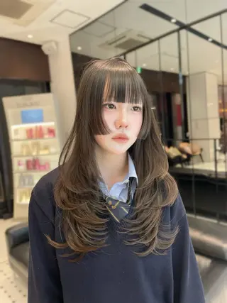 ロング 【韓国❤️海外ヘア】 AYAKAのヘアスタイル