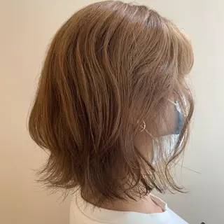 ミディアム カラー 暖色/ブリーチカラー 🎀 M i k uのヘアスタイル