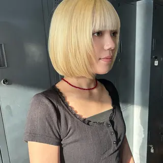 ショート カラー ヘアアレンジ 🫧ボブレイヤー 🩰/渡邉日向🕊のヘアスタイル