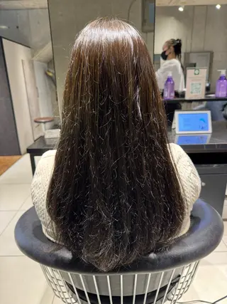 カラー 艶カラー 梨菜💜のヘアスタイル