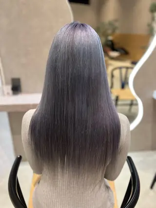 ロング 小池 夏美のヘアスタイル