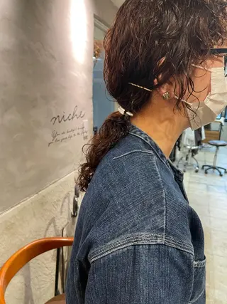 セミロング ayane⭐️ボブ・ ショート・パーマのヘアスタイル