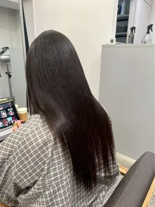 ロング パーマ 🍒モテ暖色カラー × うる艶✧ ゆなのヘアスタイル