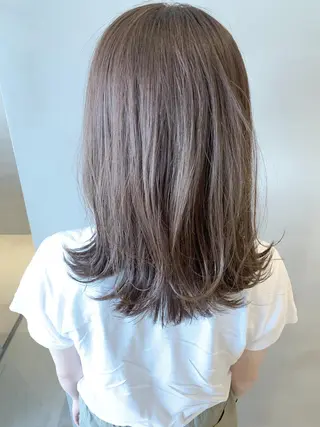 ミディアム カラー ヘアアレンジ メンズ ネイル マツエク・マツパ 夜23時まで予約🉑 reverieあきらのヘアスタイル