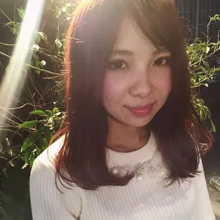セミロング カラー 中川 竜誠のヘアスタイル