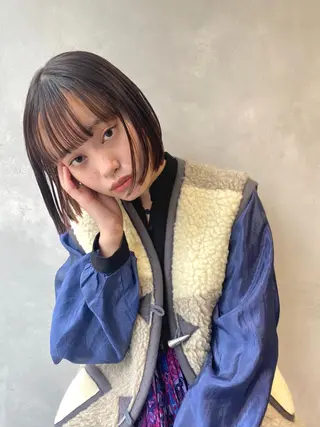 ミディアム カラー ヘアアレンジ La.miu 八王子のヘアスタイル