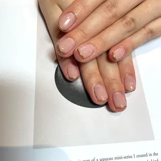 ネイル 大人ワンホン キラキラ／Ayanoのネイルデザイン