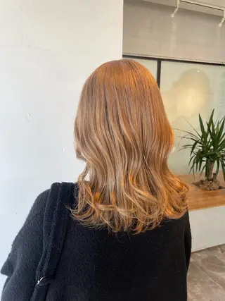 カラー ハイトーンカラー🩵 指名多数💗横山聖奈のヘアスタイル