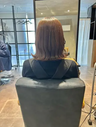 セミロング カラー パーマ ヘアアレンジ ヘアケア特化型サロン newi 梅田のヘアスタイル