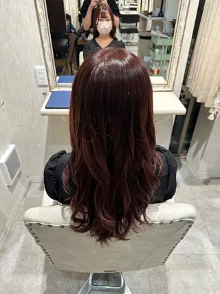 ロング カラー 西安 優香のヘアスタイル