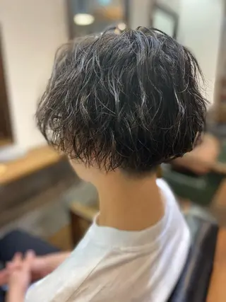 ショート パーマ メンズ 【Lei】橋本孝太 レイヤー・美髪矯正のヘアスタイル