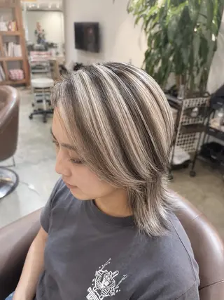 セミロング BEHIND THE CURTAIN りこのヘアスタイル