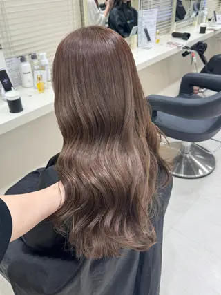 ロング カラー 🤎モテ髪&透明感 ミルクティー🥣🤎のヘアスタイル
