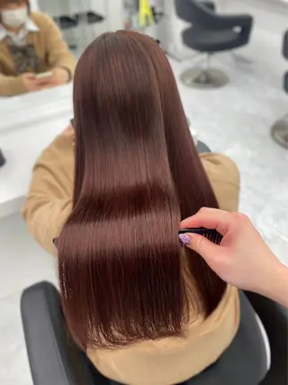ロング カラー 💖似合わせカラー ブリーチ💖レイヤーのヘアスタイル