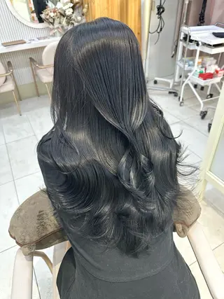 ロング カラー 🇰🇷韓国風くびれ ヘア🇰🇷中村優大のヘアスタイル