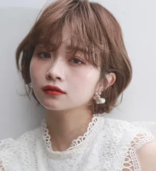 ショート カラー アンブレラカラー💫 フェイスフレーミングのヘアスタイル