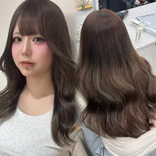 カラー 透明感×ダブルカラ ーHarusa🎀のヘアスタイル