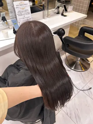 ロング カラー パーマ 🥯縮毛/レイヤー/ ベージュヘア🥯のヘアスタイル