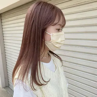 セミロング カラー ブリーチカラーが人気 onnuのヘアスタイル