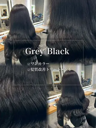 ロング カラー ヘアアレンジ ダメージレスカラー 🩵HIYO🩵のヘアスタイル