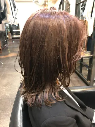 ミディアム 千葉 郁也のヘアスタイル
