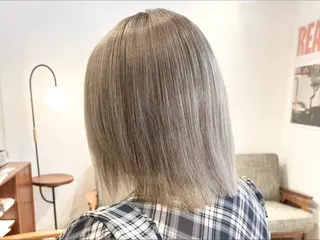 ミディアム カラー 垢抜けヘア🐈‎🤍 mioのヘアスタイル