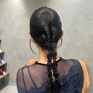 ヘアアレンジ 透明感カラー🫧 ✴︎meiのヘアスタイル