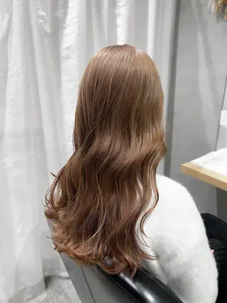 ロング カラー 福本 梓のヘアスタイル
