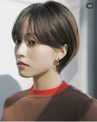 ショート カラー ナチュラル大人っぽい スタイル MAORIのヘアスタイル