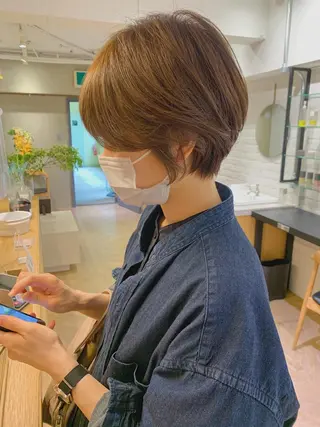 ショート レイヤーカット 鈴木駿介のヘアスタイル