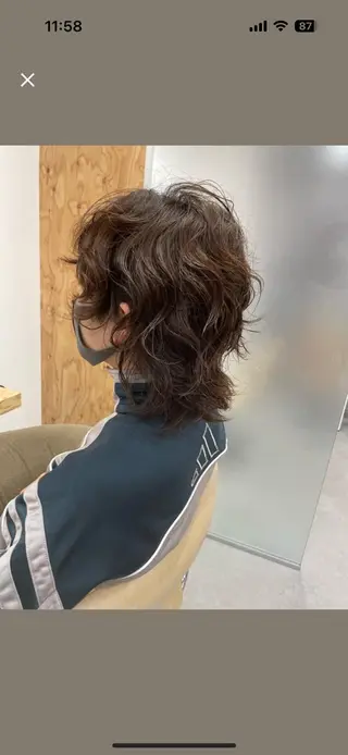 ショート パーマ カットモデル/ カラー/nanamiのヘアスタイル