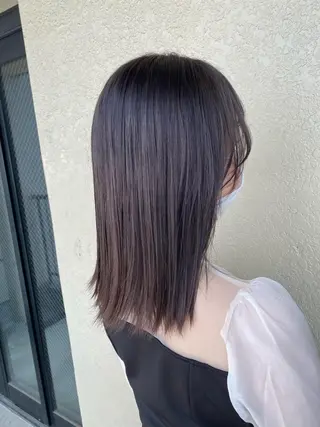 ミディアム カラー 髪質改善/レイヤー カット手塚奨のヘアスタイル