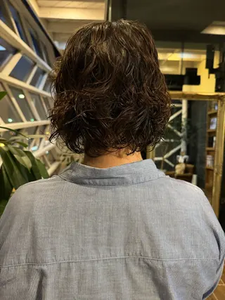 ショート パーマ 村上 輝のヘアスタイル