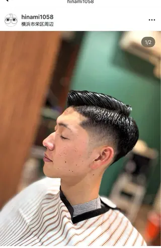 ショート メンズ BARBERSHOP HINAのヘアスタイル