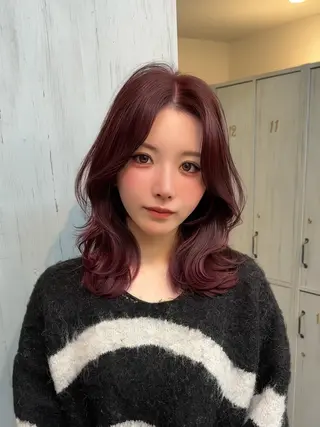 ミディアム 渡辺 杏斗龍のヘアスタイル